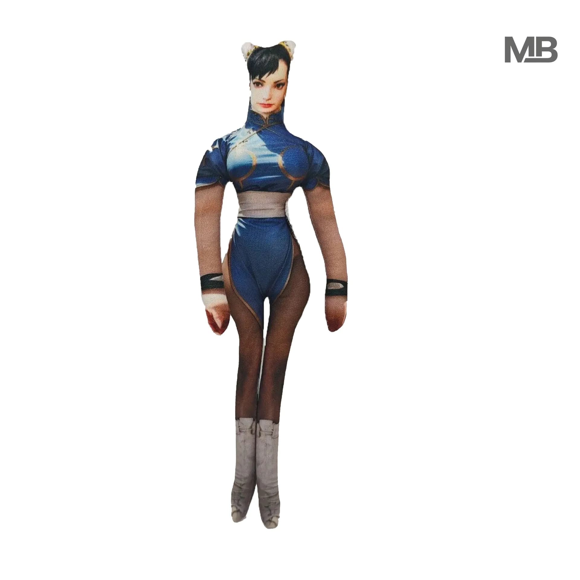 Street Fighter Chun Li Abstract Rat Plush Doll With Inner Wire Skeleton Poseable Anime Figure Flexible Soft Stuffed Toys Gift