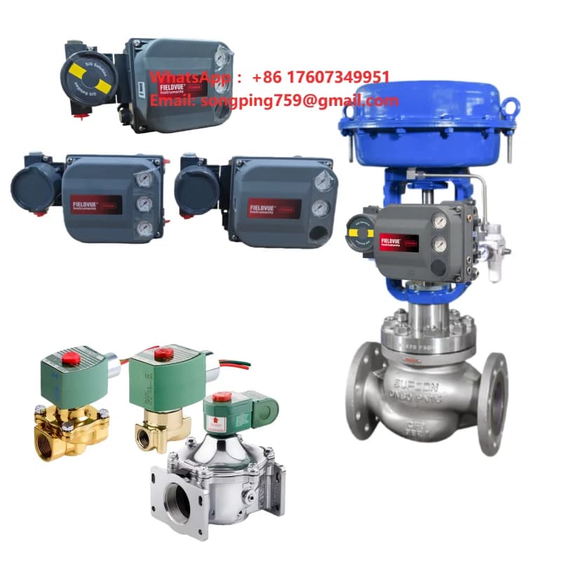Digital Controller DVC6200 Positioner Customized Asco 327 3/2-Way Solenoid Pneumatic Control