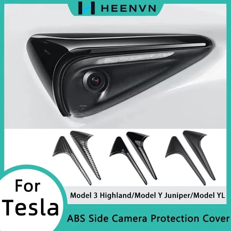 Model 3 Highland ABS Side Camera Protective Cover for Tesla Model Y Juniper 2025 2026 Accessories Model Y L Car Protective Cover