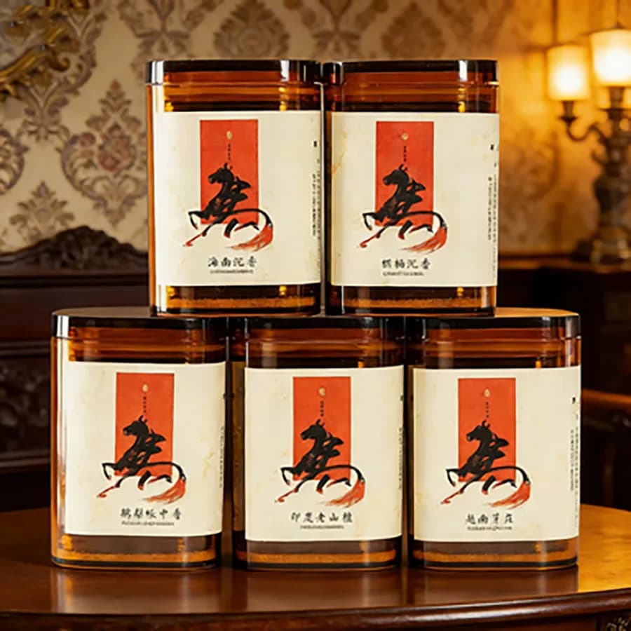 Regalo profumato e portatile, bastoncini di incenso di sandalo invecchiato per la purificazione dell'aria e la combustione dell'incenso.