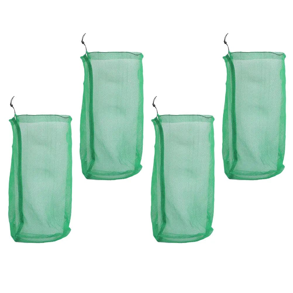 Set di 4 Sacche Premium in Nylon per Pesci, Rete Portatile con Cordoncino per Conservazione di Pesci Vivi, per Pesca, Nautica, Escursionismo e Campeggio