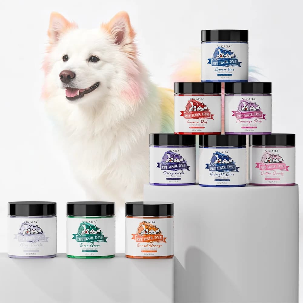 Colorful Pet Hair Dye Cream Multi‑Color Dog Fur Tinting Agent Salon‑Use Grooming Dye Paste Styling Coloring Supplies for Dogs