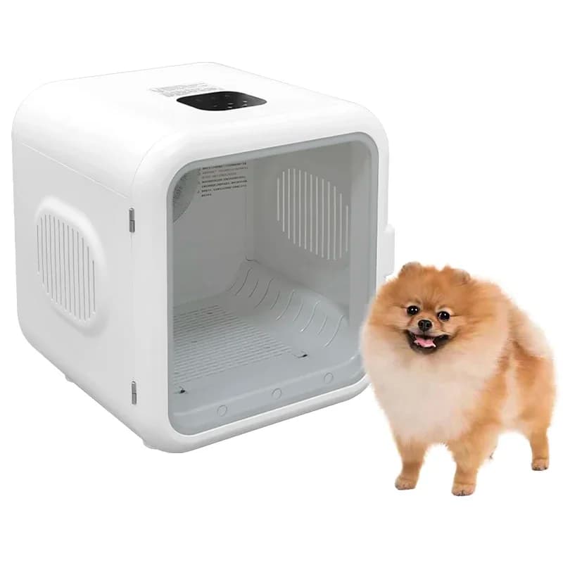 Asciugatrice per scatola per asciugare i capelli automatica intelligente per cani e gatti con temperatura costante a doppia circolazione interna ed esterna