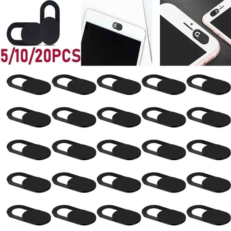 1/3/5/10/20Pcs Mobile Phone Privacy Sticker Webcam Cover Shutter Magnet Slider Plastic for iPhone Laptop PC Tablet Camera Cover