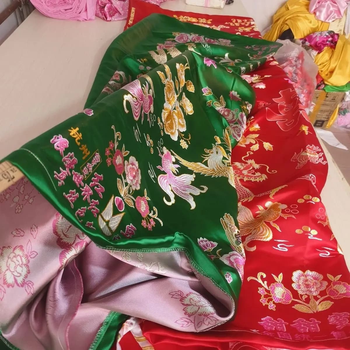 (custom accept) Dragon Brid Embroidery Silky Touch Handmake Soft Sleep Sleeping Bags Blanket