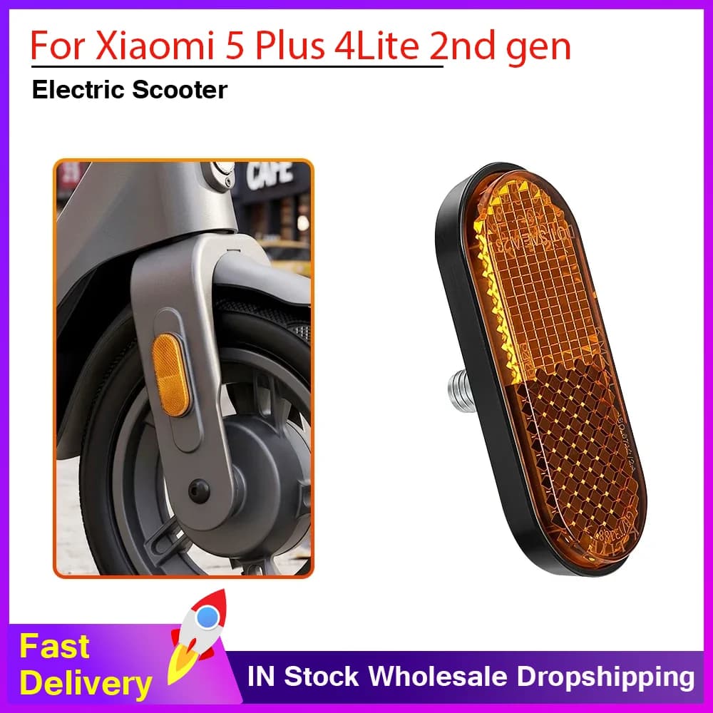 Left Right Reflective Strips For Xiaomi 5 Plus 4Lite 2nd gen Electric Scooter Kickscooter Front Fork Safety Reflector Strip Part