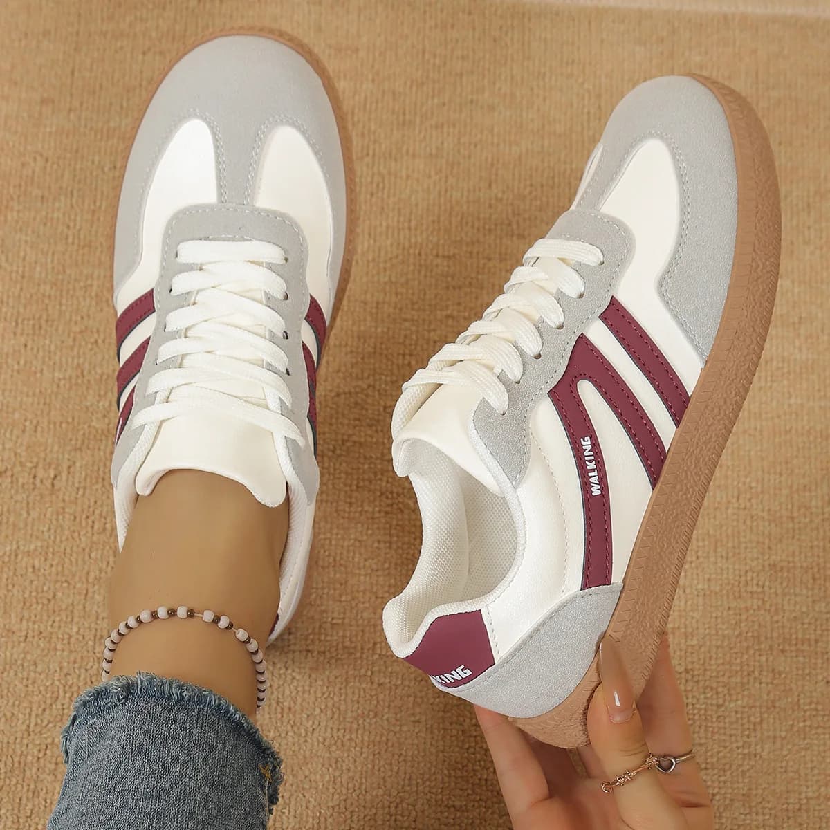 Women Sneakers Spring New Luxury Flat Loafers Comfortable Slip on Soft Female Sneakers Lightweight Outdoor Shoes for Women