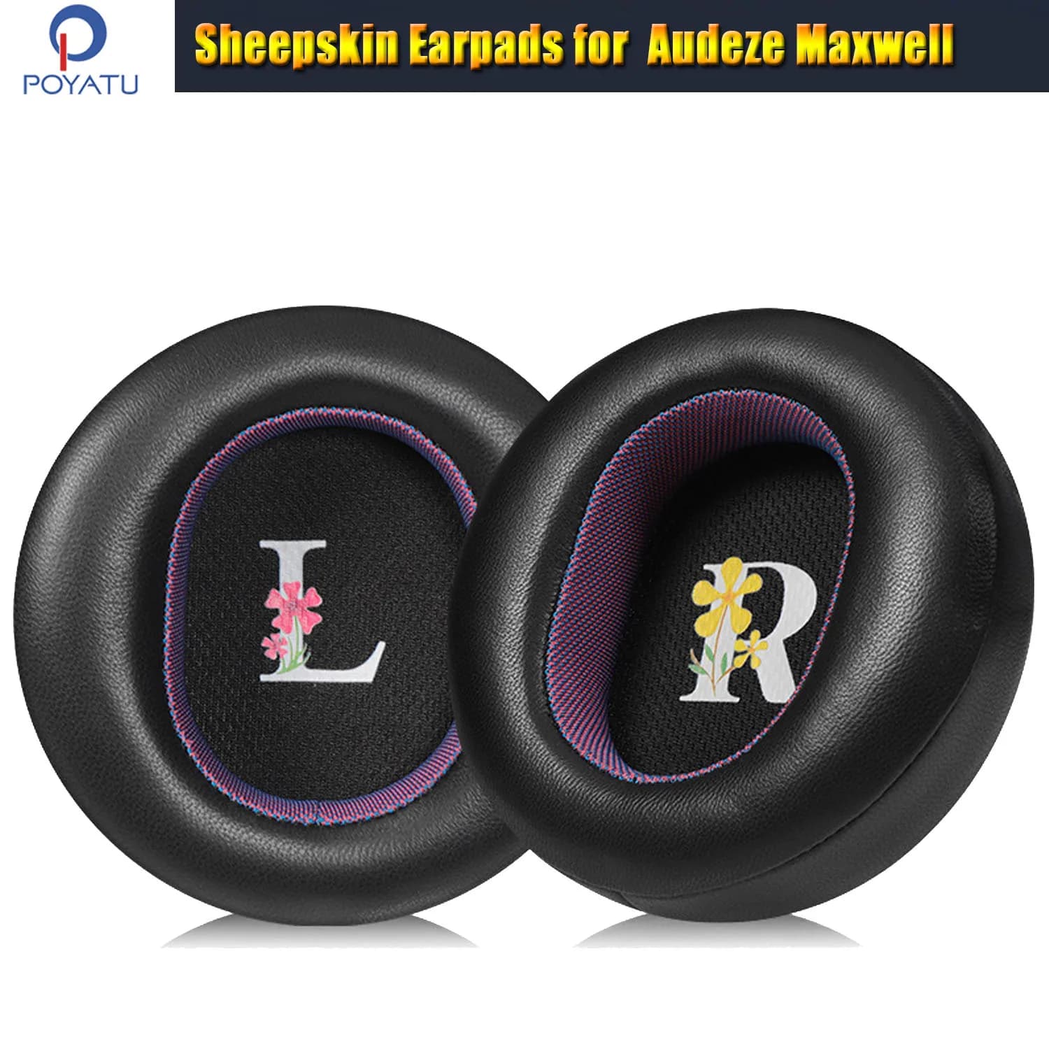 Audeze Maxwell Earring cushions in sheepskin leather for game headphones Earring cushions in memory foam Replacement cover