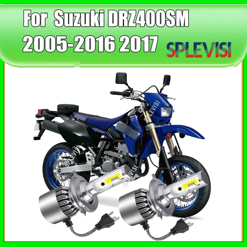 Faro LED H4: migliorare significativamente la sicurezza per la guida notturna Per Suzuki DRZ400SM 2005 2006 2007 2008 2009 2010-2017