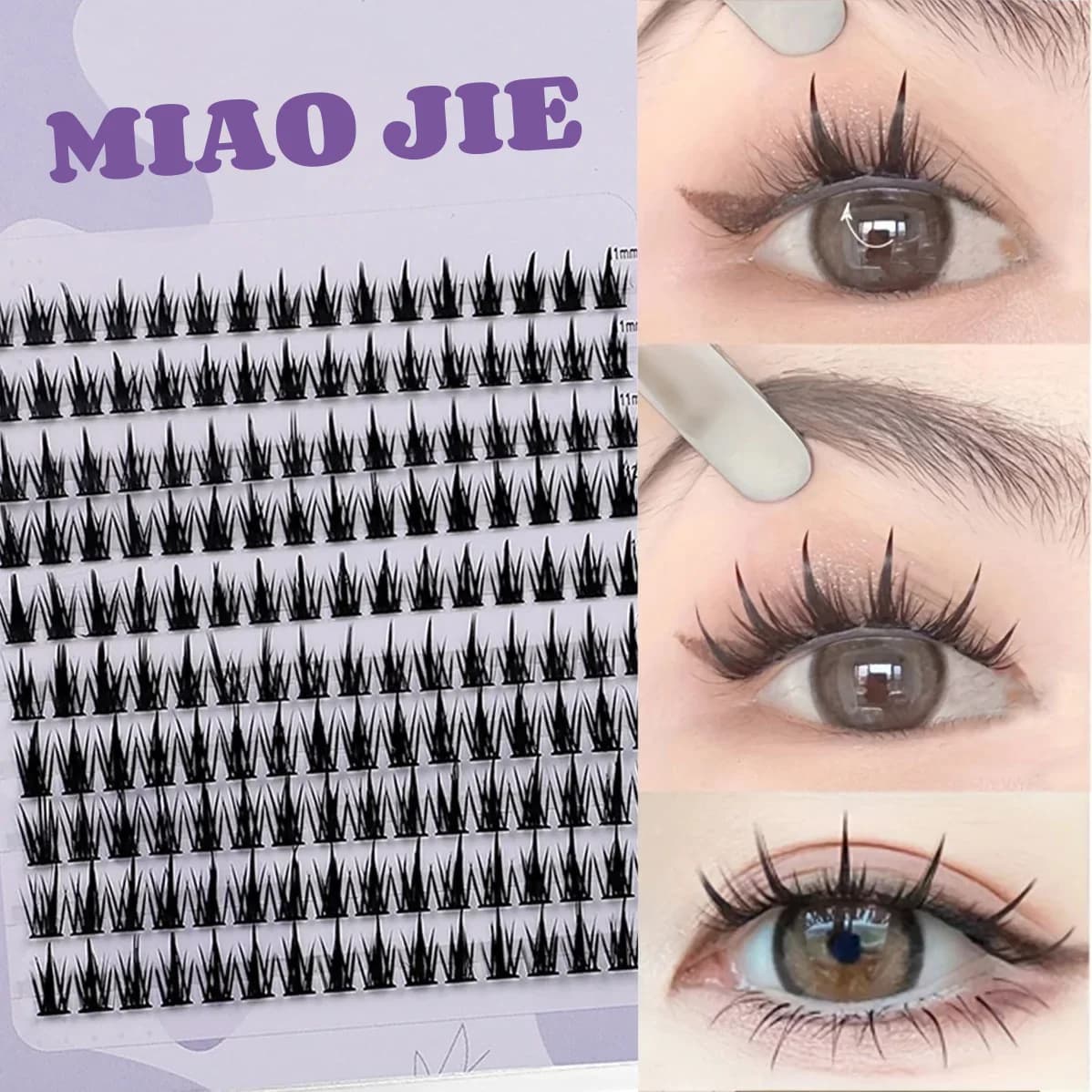 192 Rows Cluster Lashes Faux Mink Eyelashes Cluster Natural Eyelash Extension 3D Russia Strip Individual Eyelashes Cluster
