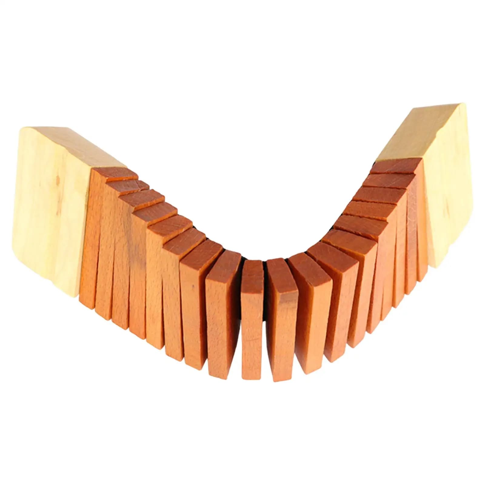 Strumento a percussione in legno per l'educazione Orff Accessorio per blocco tono seghettato per strumento didattico musicale per giocattoli musicali