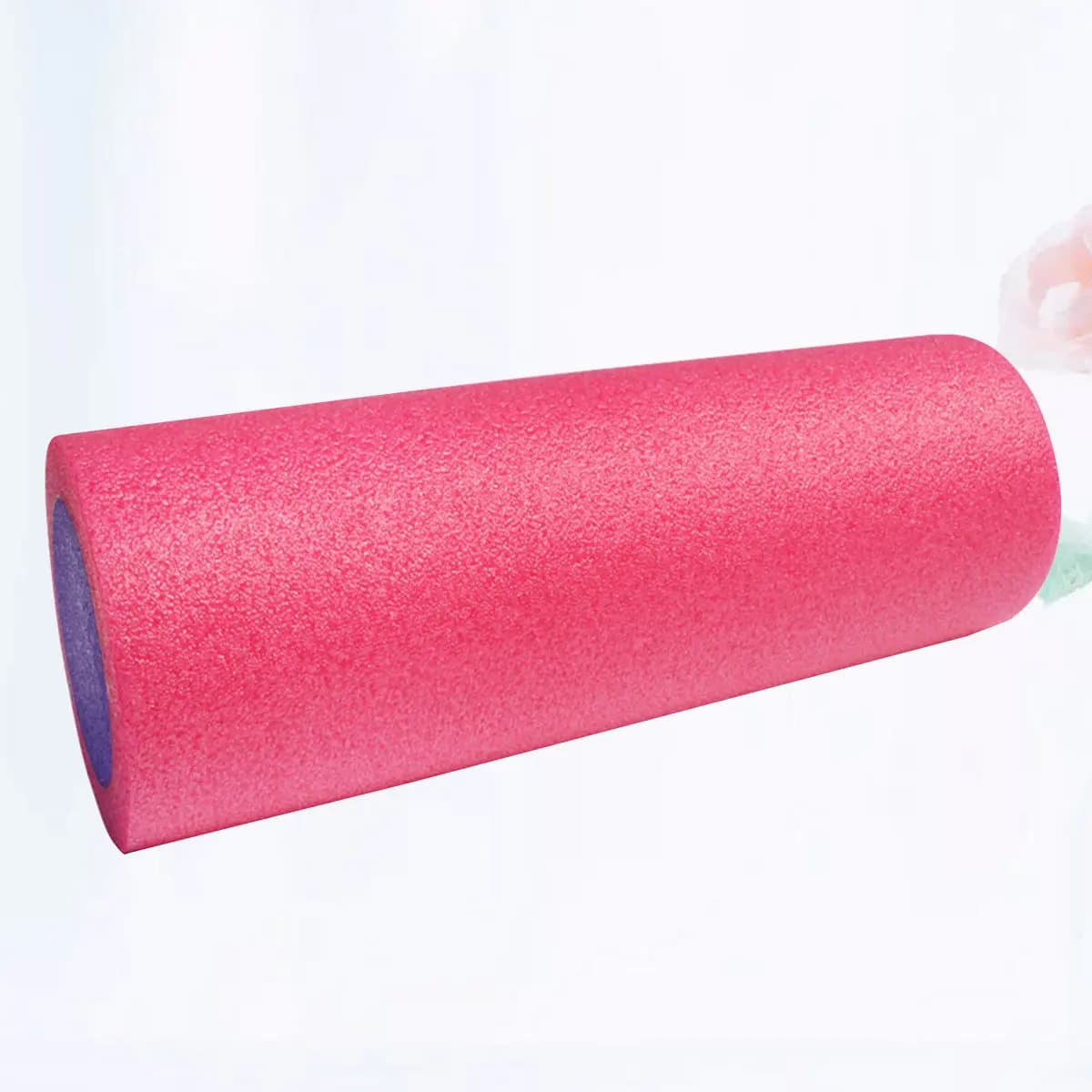 Yoga Roller in Foam 30x15cm Pink, for Fitness Massage, Muscle Relaxation and Blood Circulation