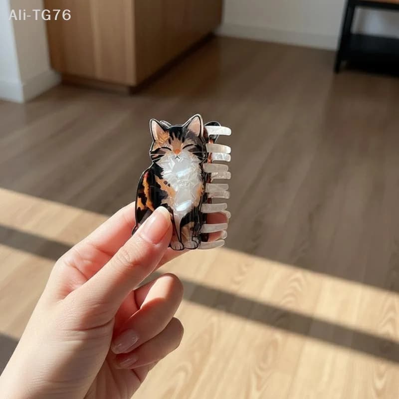 [P] Mammoth Chameleon Hair Claw Adorable Animals Acrylic Hair Claw Clips Hair Accessories For Women Girls