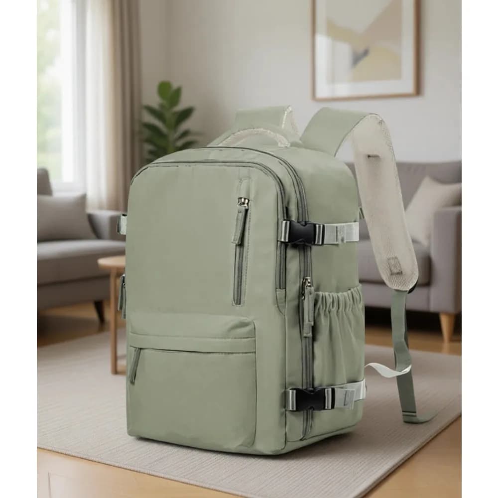 Universal Travel Backpack for Carry-On Laptop Storage Green