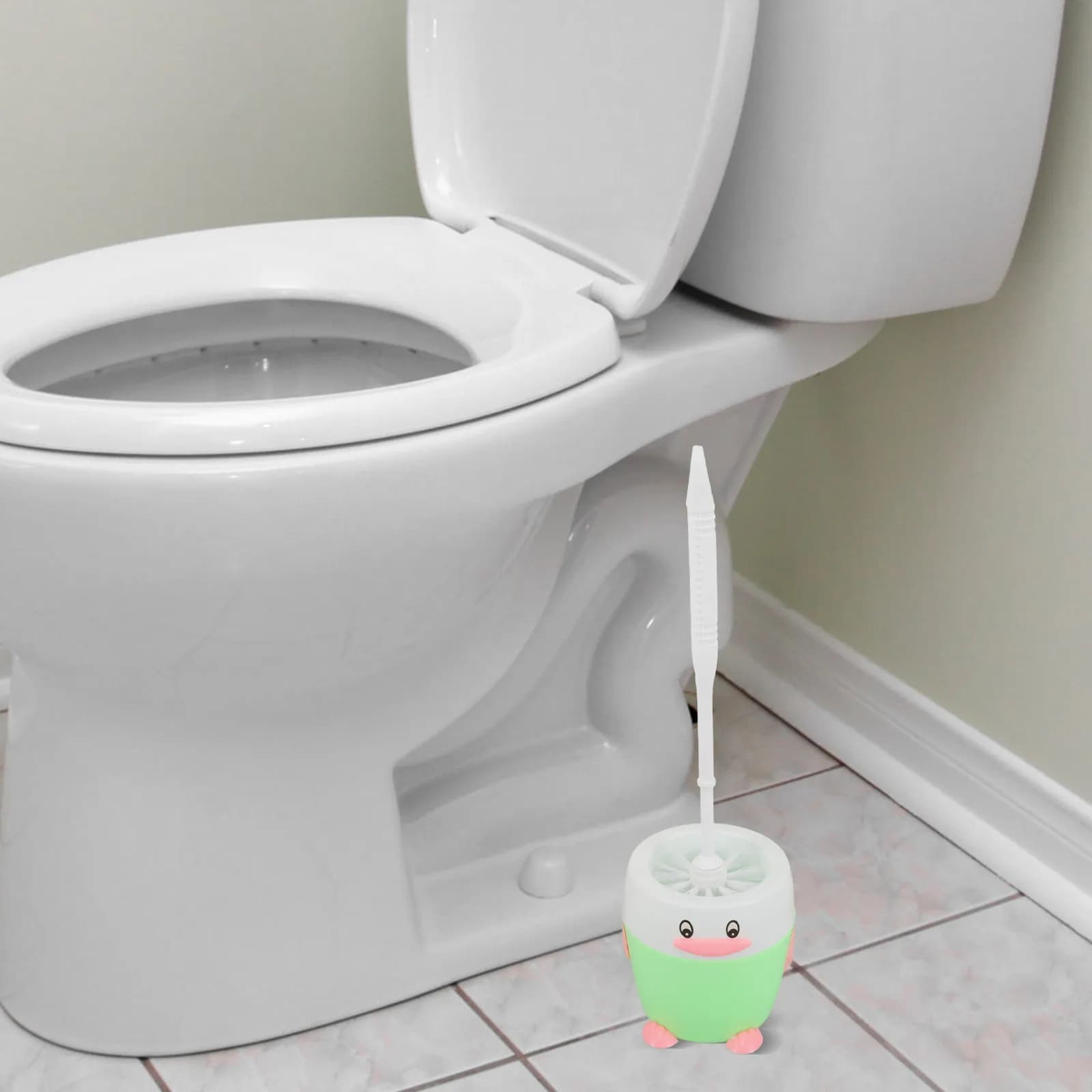 Set di spazzole per WC con manico lungo, setole morbide, supporto antispruzzo, anti-odore, resistente alla muffa, per bagno, casa, hotel