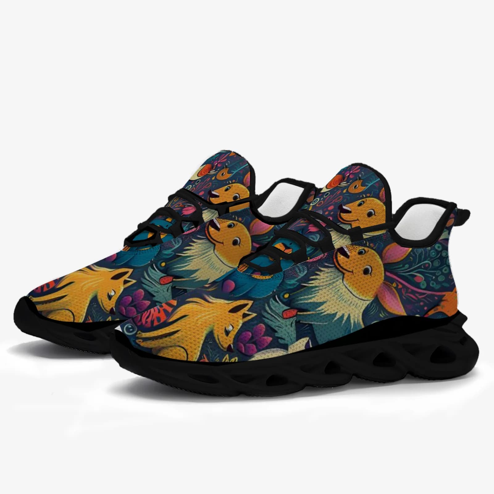 Scarpe sportive casual da uomo e da donna con stampa artistica, scarpe da corsa leggere e traspiranti, sneakers