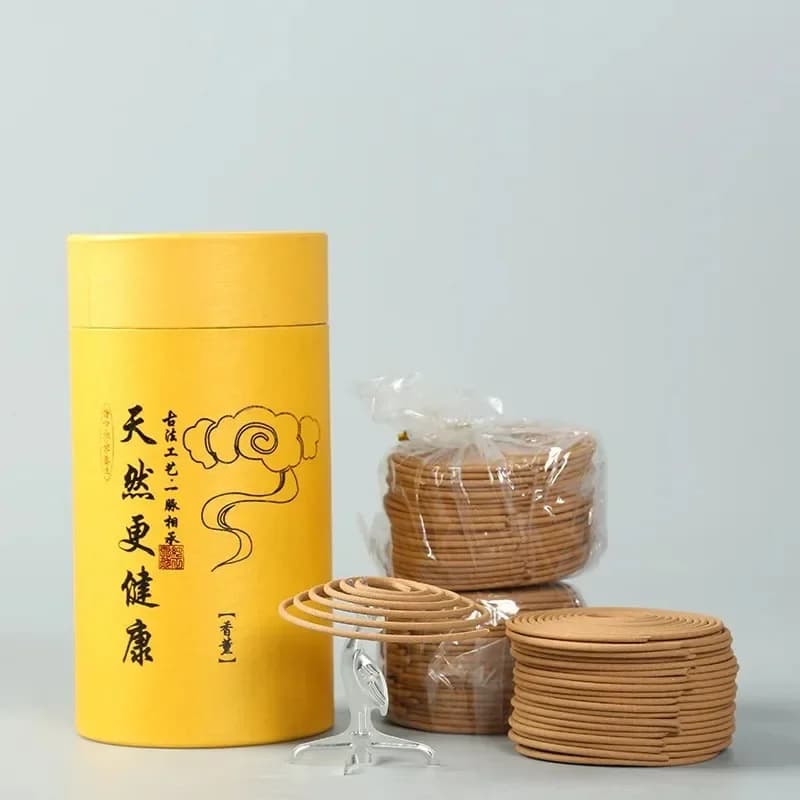 1 scatola 120 singolo pezzo bobina di incenso legno di sandalo Bothroom incenso Anti-odore
