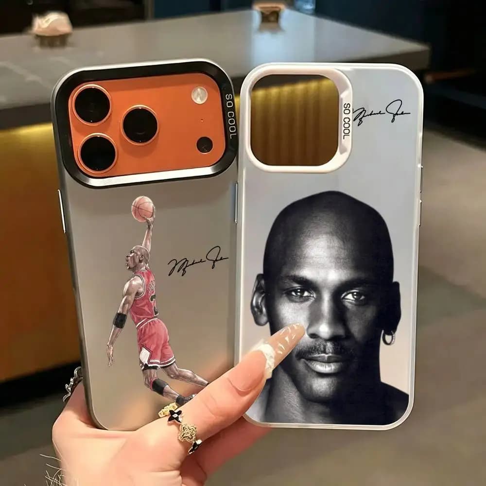 The GOAT MJ Michael Jordan Phone Case Dustproof High-End Luxury Printed Phone Case For IPhone 17/16 ProMax Plus AIR