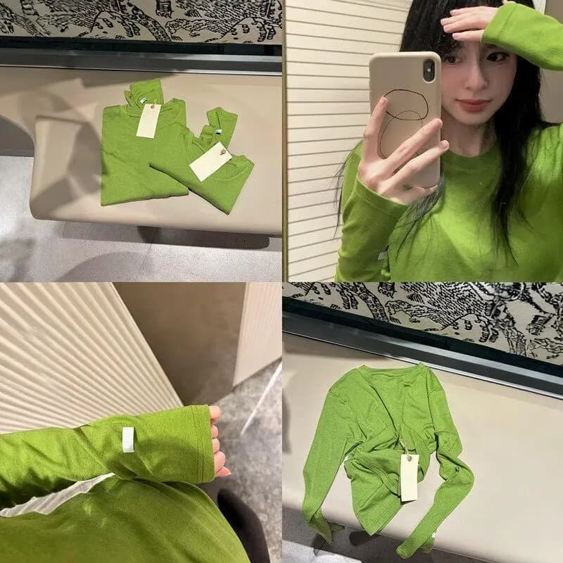 Modal Long Sleeve T-Shirt round Neck Skin-friendly Super White Korean Style Slim Fit Base Shirt Inner Wear Summer New Arrival