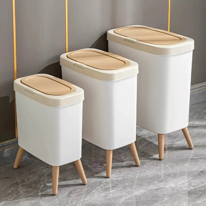 Cucina Bagno Soggiorno Ufficio Camera da letto Pattumiera per la casa Bidone per rifiuti di piccole dimensioni medie e grandi dimensioni con coperchio