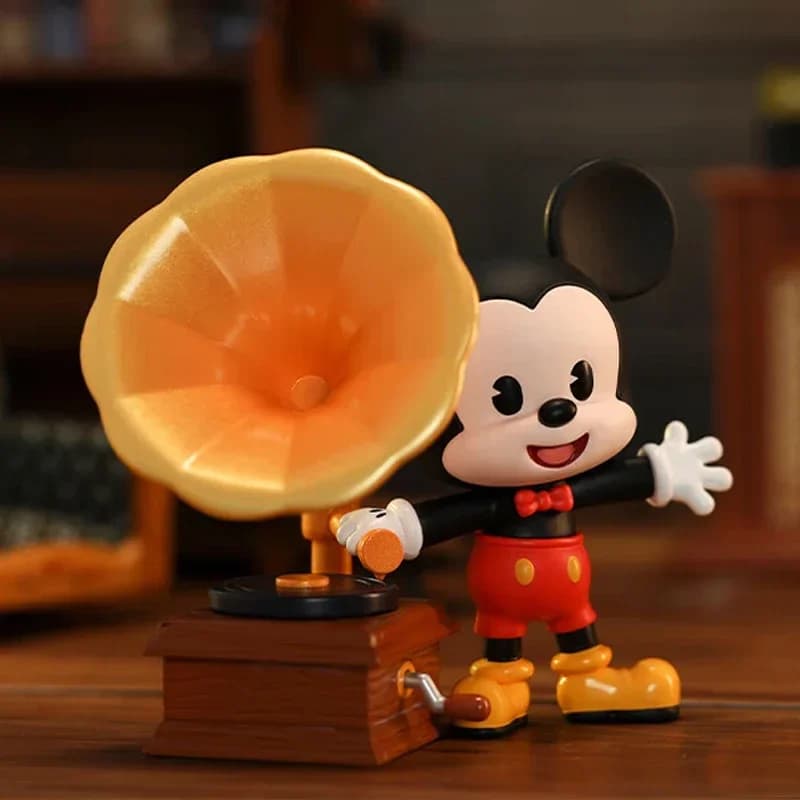 POP MART Disney Mickey Family Vintage Series Blind Box Toys Kawaii Anime Action Figure Surprise Mystery Box Dolls Gift
