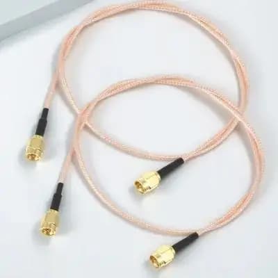 2 Pezzi Cavo Coassiale SMA Maschio-MASCHIO RG316 da 16 Pollici, Prolunga per Antenna, Cavo Adattatore Jumper per WiFi Wireless