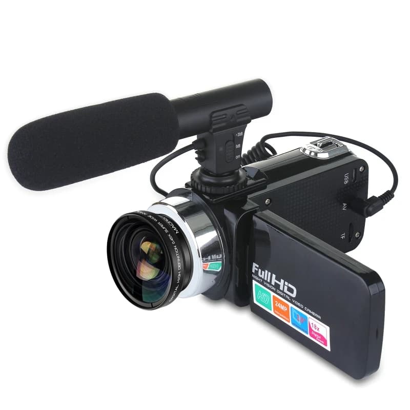 Videocamera digitale classica da 24 MP Schermo LCD da 3 pollici Fotocamera con zoom digitale 18x Videocamera digitale HD D08A