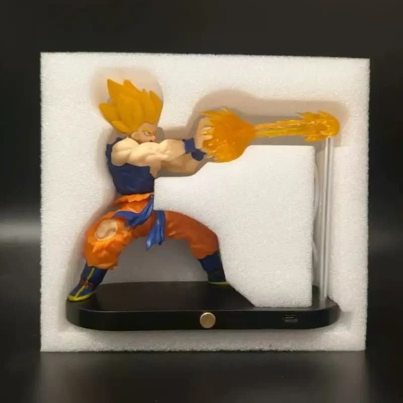 Nuova Lampada Notturna Dragon Ball Son Goku Kamehameha, Decorazione da Scrivania, Modellino Anime, Giocattolo per Bambini, Regalo di Compleanno