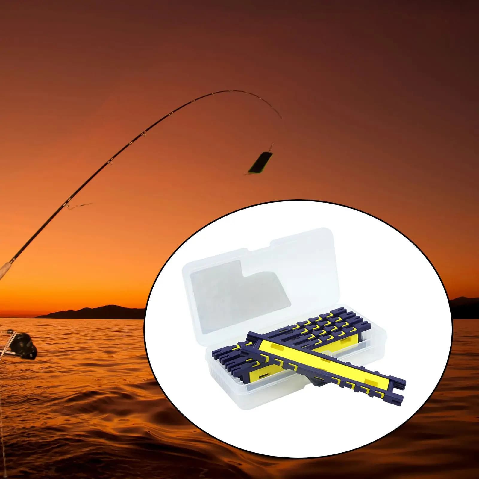 Fishing hooks with stitching, Easy to transport, Robust Organizer for Fishing Terminals, Waterproof with Tool Box
