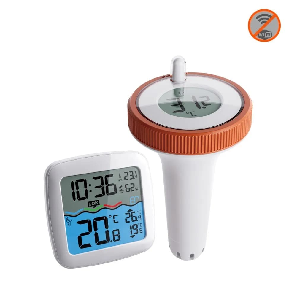 Termometro per Piscina Impermeabile IP67 con Aggiornamenti in Tempo Reale della Temperatura per Monitoraggio Affidabile in Piscine, Spa e Acquari