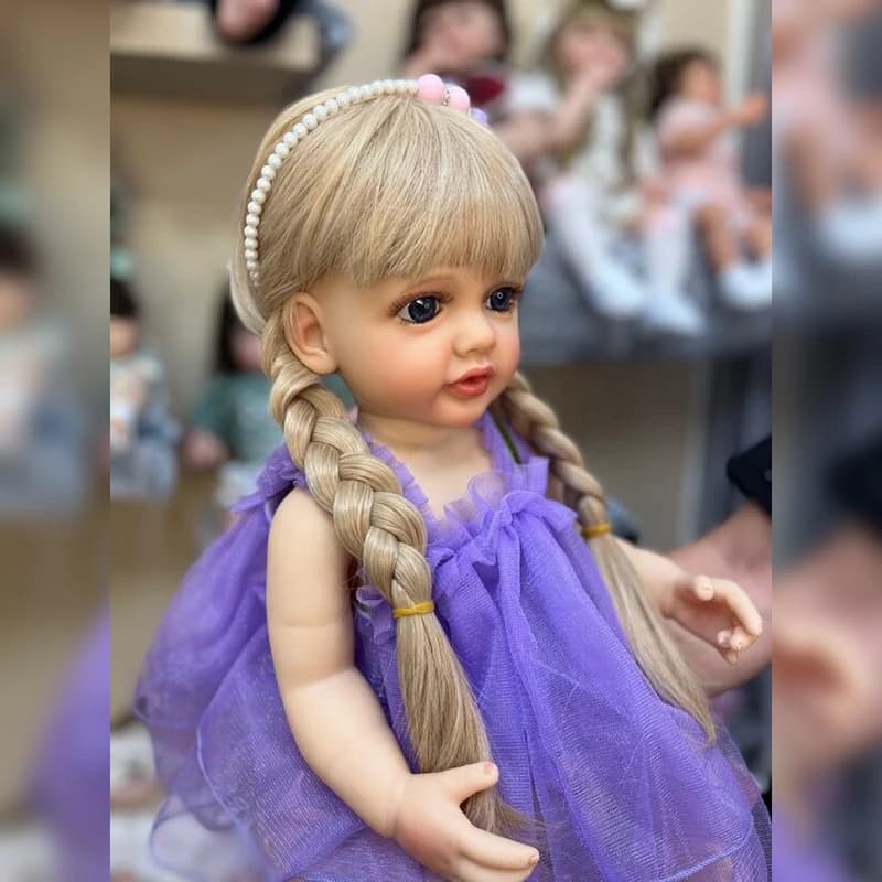 55CM full body soft silicone vinile Reborn Toddler Girl Pretty Princess realistica Baby Doll regalo di natale per Grils
