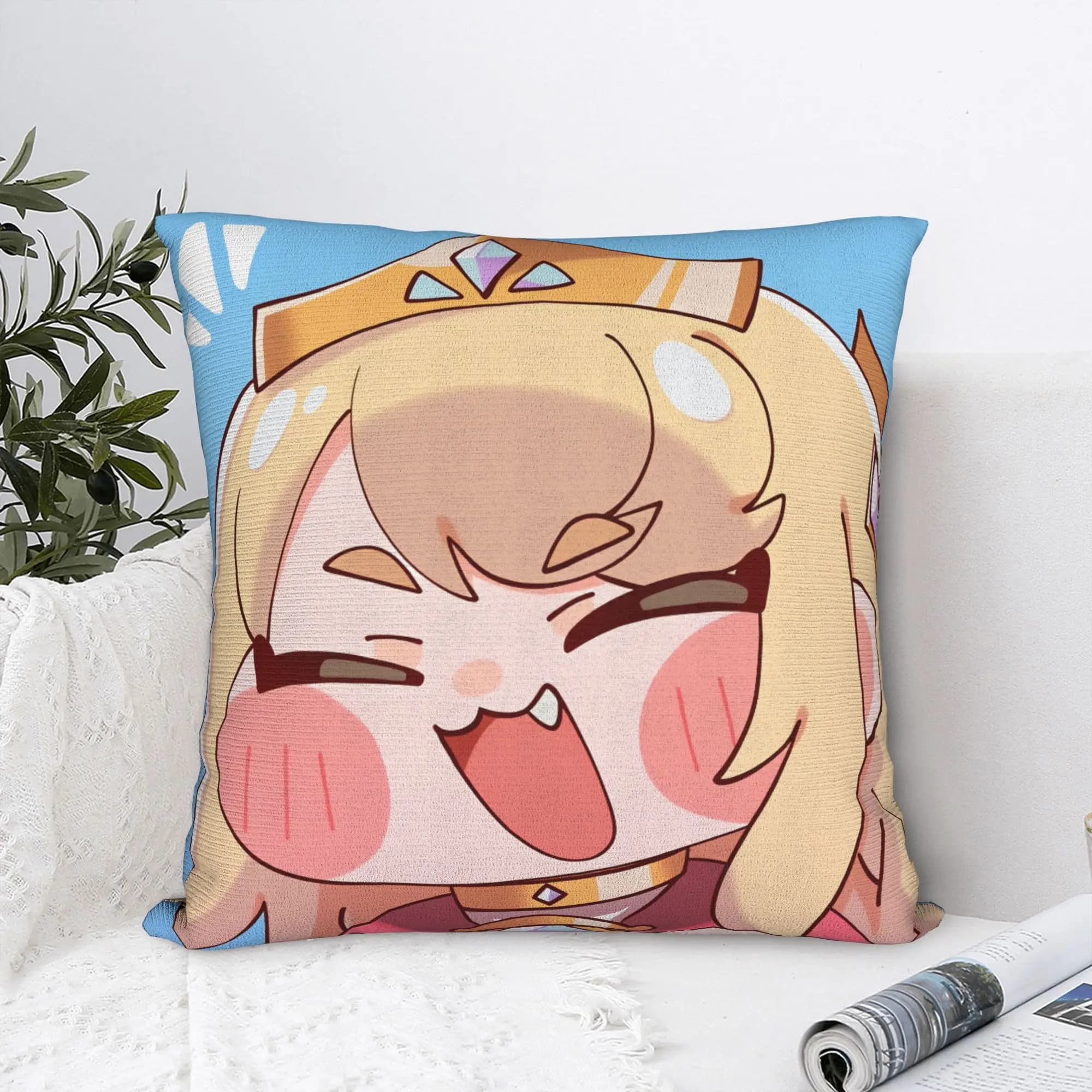 Kawaii Gaming T-Trickcals Pillowcases Novelty Pillow Case For Sofa Couch Bed Living Room Print Pillow Cover