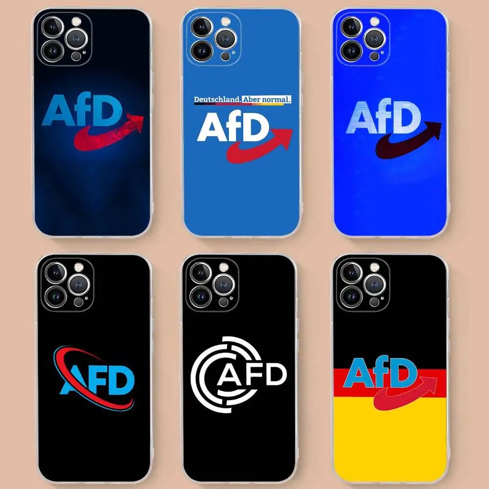 Popular Logo A-AfD For iPhone 17 16 16e 15 14 13 12 11 Pro Max Mini Plus Phone Case