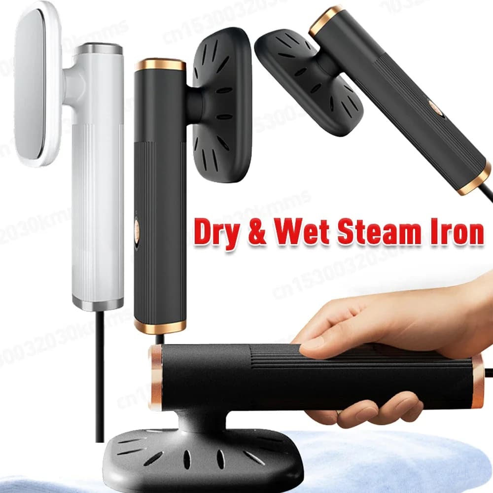 Ferro da Stiro Portatile 360 ° Ferro da Stiro a Vapore Domestico Alimentato via USB, Piccolo Stiratore per Tessuti e Vestiti