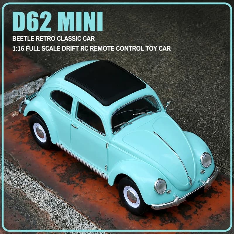 1/16 Wpl D62mini For Vw Beetle Hardtop Sedan Model 1949-1963 Remote Control Car Toy Carremote Control Rc Climbing Car Toy Gift