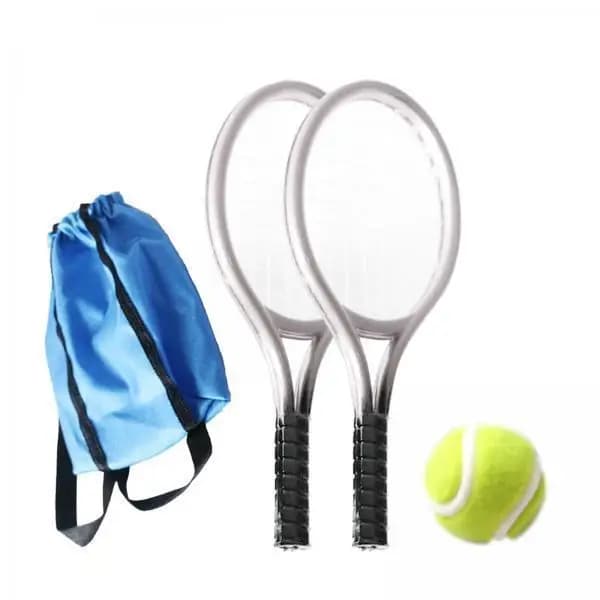 Kit di Accessori per Casa delle Bambole con Racchetta e Palla da Tennis in Miniatura, Giocattolo Sportivo Realistico per Set di Gioco in Miniatura