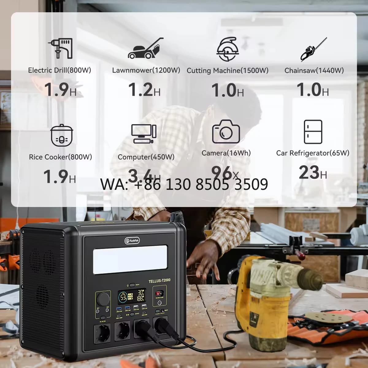 Generatore UPS 300w 600w 1000w 1200w 2000w con Batteria al Litio Lifepo4, Stazione di Alimentazione Portatile con Pannelli Solari