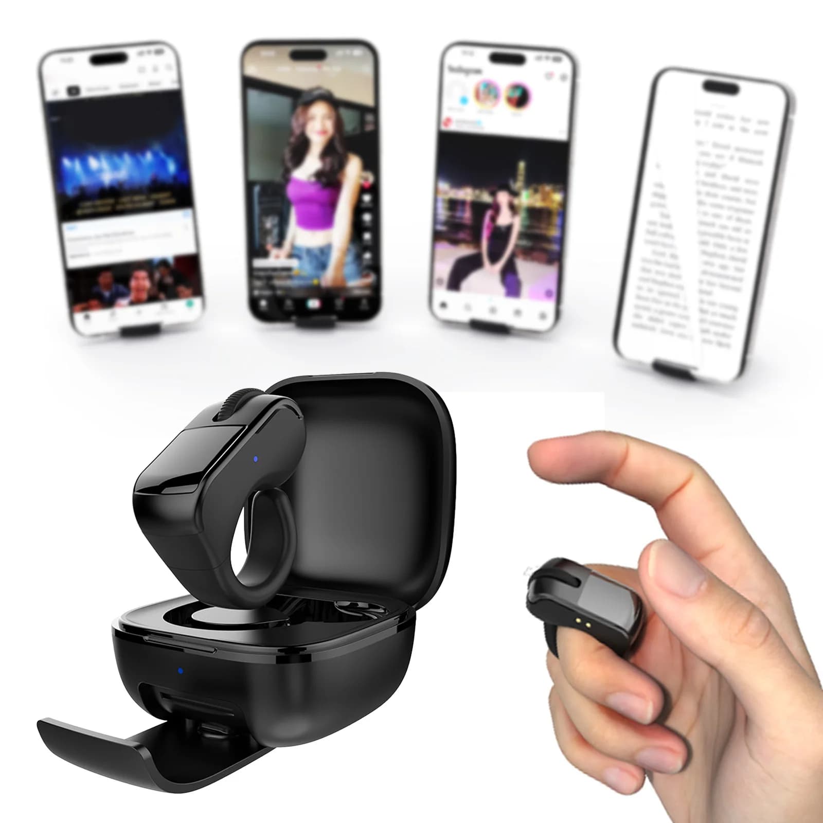 BT Sliding Ring with Wireless Touchpad Remote Control for PC, Laptop, Tablet and Mobile Devices