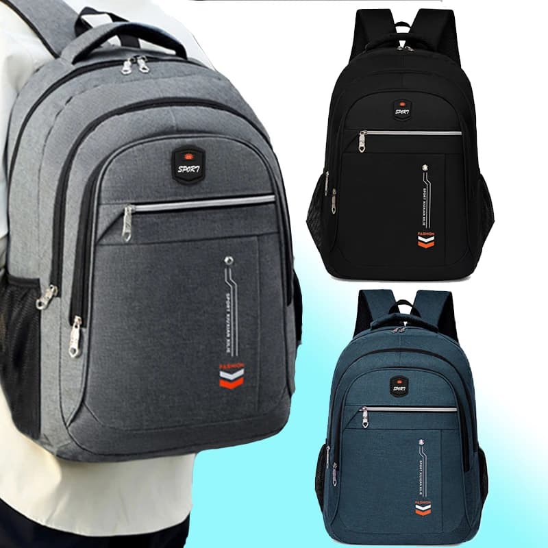 Multi pocket backpack, great capacity, elegant and versatile for everyday use, also suitable for single shoulder transport