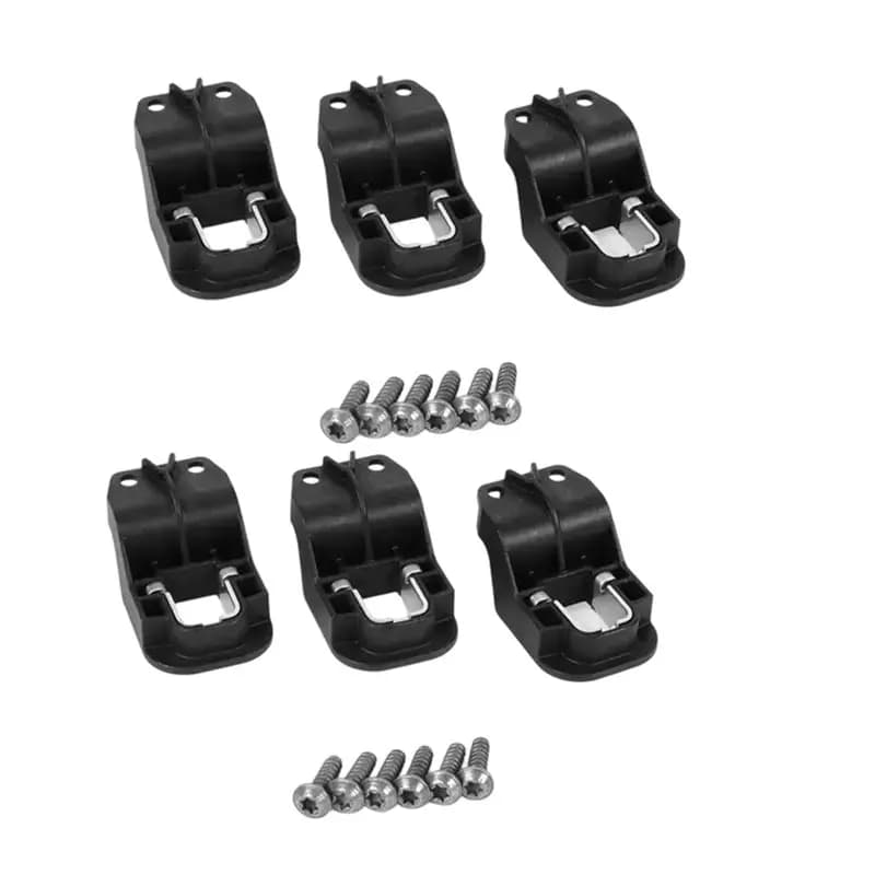 Front Headlight Clip Repair Kit 6 Pieces- For BMW X5 E70 2006-2013 3.0L 4.4L 4.8L 63127195535 Headlamp Bracket Mount