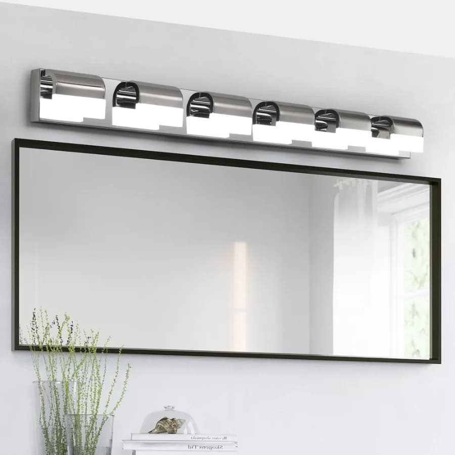 Illuminazione Moderna per Bagno, Lampada a 6 Luci LED Sopra Specchio, Illuminazione da Parete per Bagno