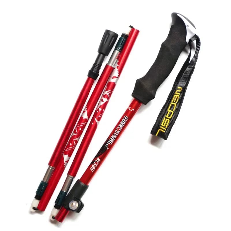 Walking poles Folding trekking poles Ultralight Alpenstocks for outdoor camping