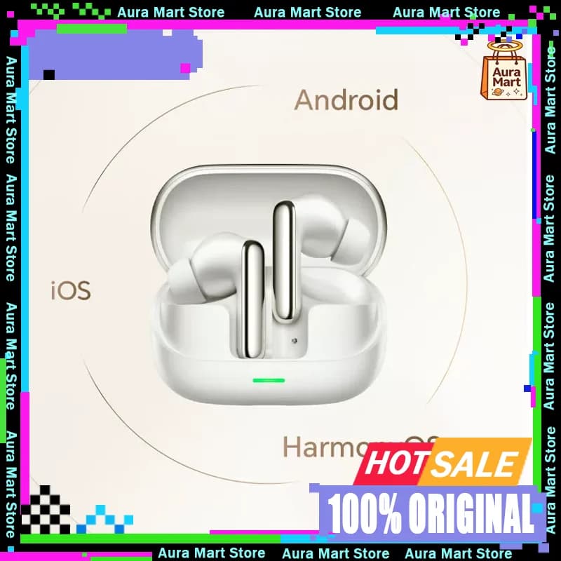 Auricolari originali For Honor Earbuds 4 In-Ear con cancellazione del rumore ANC, sportivi, impermeabili IP54, a lungo raggio, per gaming, a bassa latenza, Bluetooth.