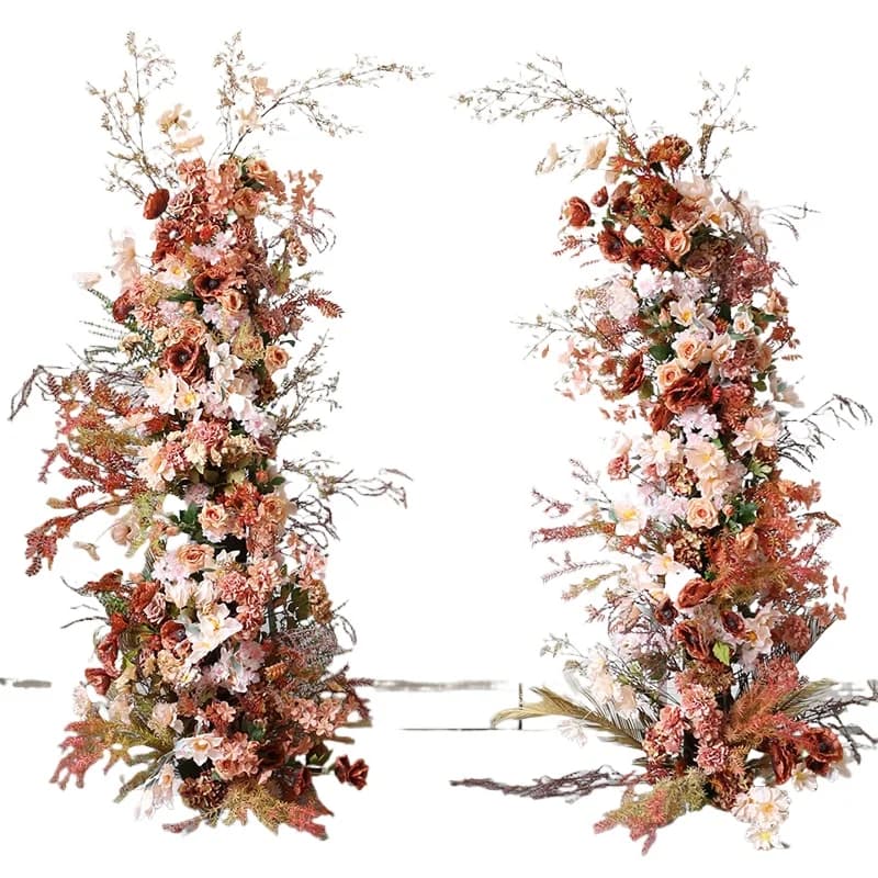 CX Autumn Arch Floral Wall Hanging Flower Row Wedding Photo Background Decoration Artificial Plants