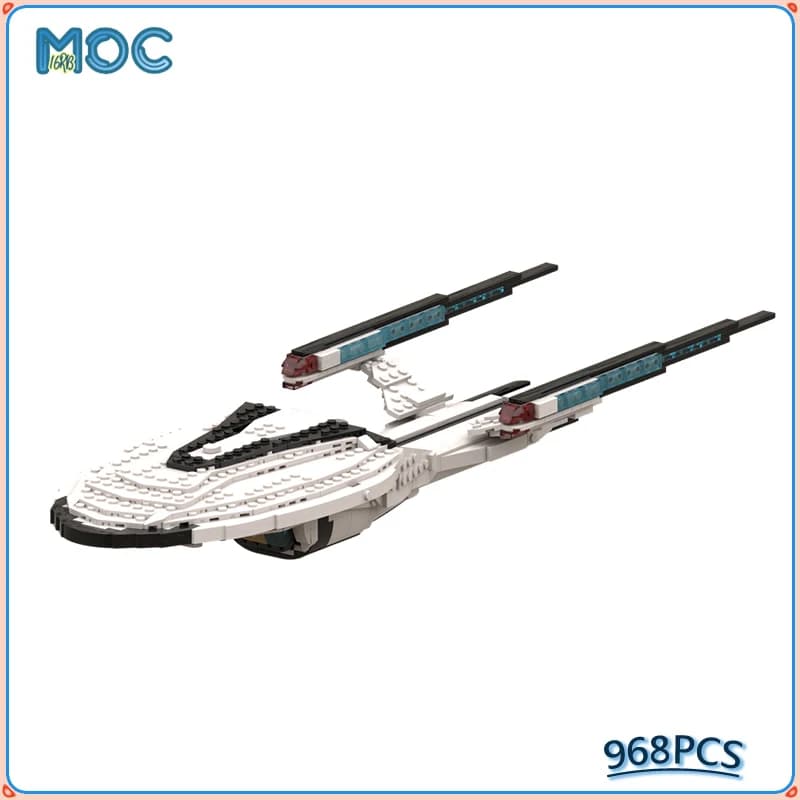 Astronave US Enterprise NCC-1701-F MOC Building Blocks Mattoni fai da te Assemblaggio Puzzle Modello Collezione spaziale Giocattoli Regali 968PCS