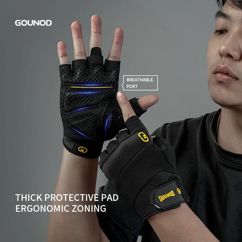 Guanti Sportivi Antiscivolo Leggeri Morbidi Lisci Spessi Stabili Robusti Moderni Eleganti Solidi Casual per Allenamento Fitness e Palestra all'Aperto