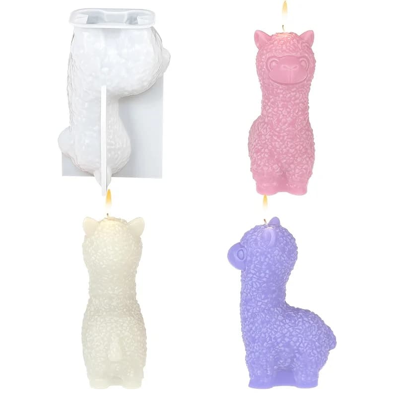 diy animal resin silicone mold handmade animal candle mold, resin casting mould for clay gypsum home ornament craft supplies