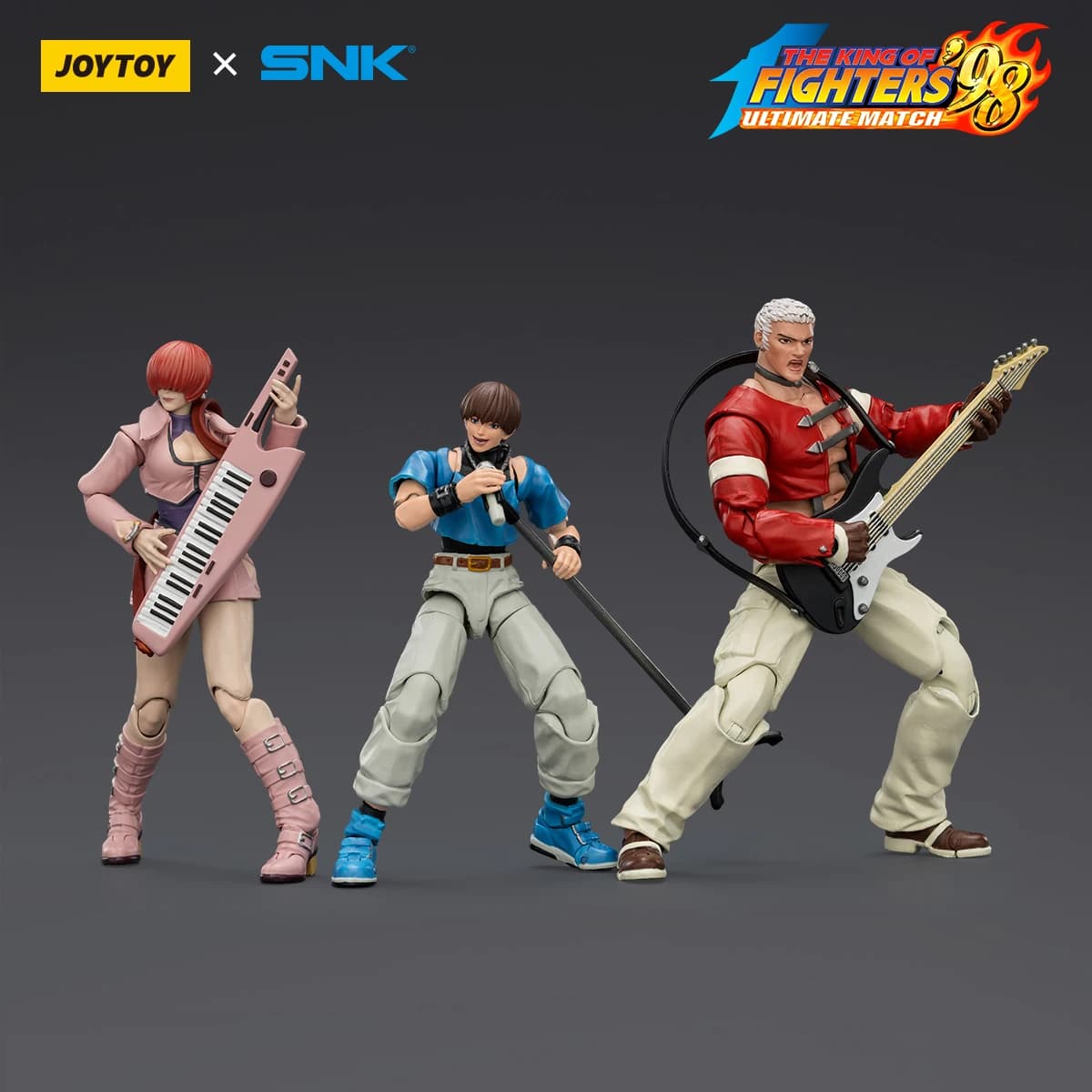 【Prevendita】JOYTOY Action Figure 1/18 SNK KOF'98UM Orochi Team Yashiro Nanakase/Shermie/Chris