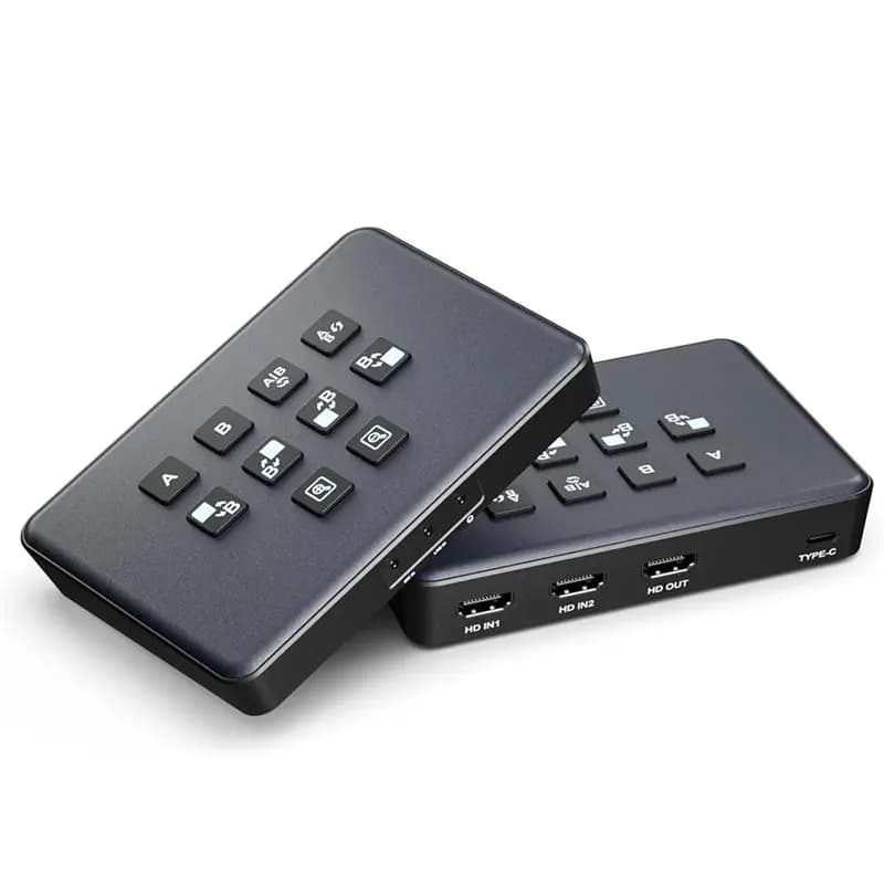 AT82-Dual 4K - Scheda di Acquisizione Video Compatibile, Dispositivo di Registrazione Audio-Video USB 3.0