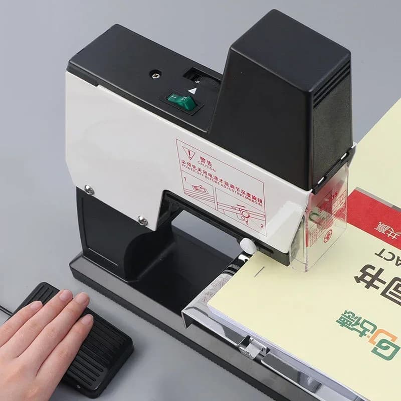 Contratto manuale documenti tenero cucitrice piatta spessa e pesante vendita calda cucitrice elettrica GD105 cucitrice A3/A4